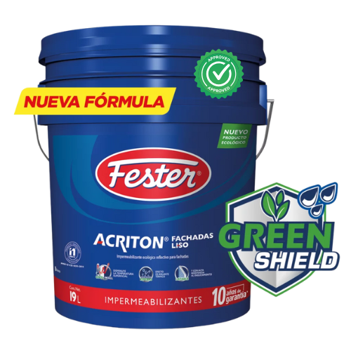 ACRITON FACHADAS GREEN SHIELD 19L IMPERMEABILIZANTE ACRILICO PARA MUROS