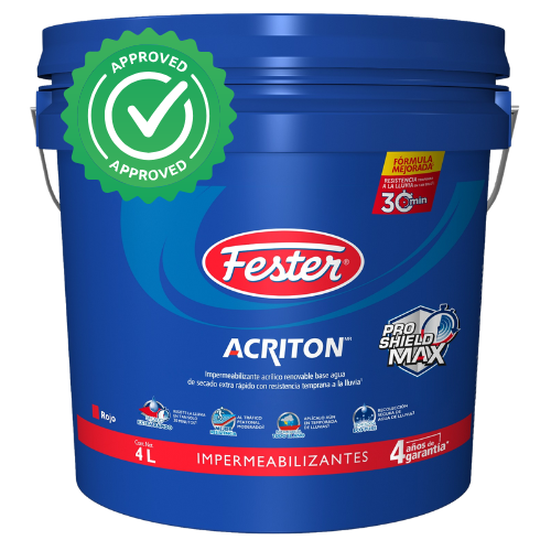 ACRITON PRO SHIELD MAX 4 AÑOS IMPERMEABILIZANTE ACRILICO