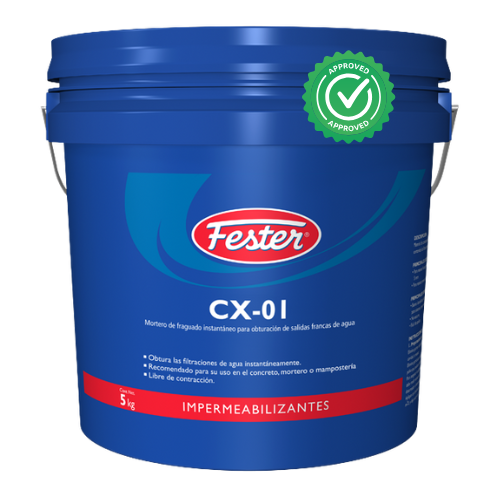 FESTER CX-01 OBTURADOR DE SALIDAS FRANCAS DE AGUA