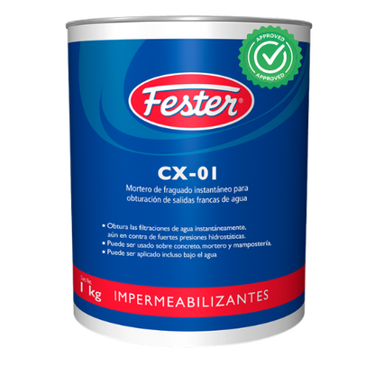 FESTER CX-01 OBTURADOR DE SALIDAS FRANCAS DE AGUA