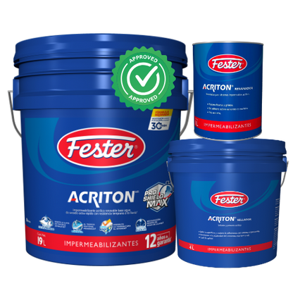 KIT PARA IMPERMEABILIZAR ACRITON PS MAX 12 AÑOS RESANA Y SELLA