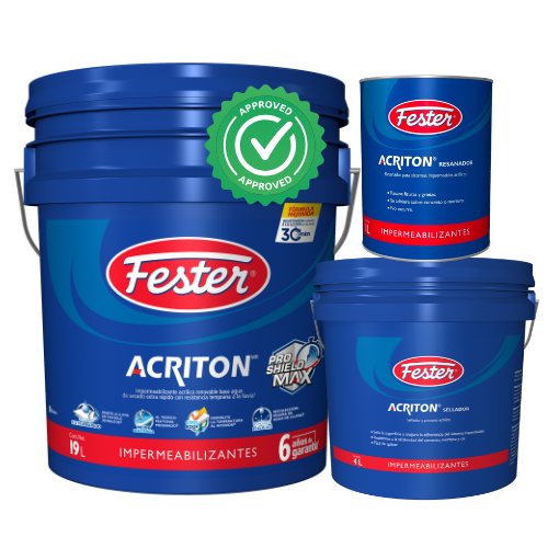 KIT PARA IMPERMEABILIZAR ACRITON PS MAX 6 AÑOS RESANA Y SELLA