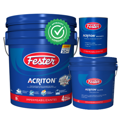 KIT PARA IMPERMEABILIZAR ACRITON PS MAX 4 AÑOS RESANA Y SELLA