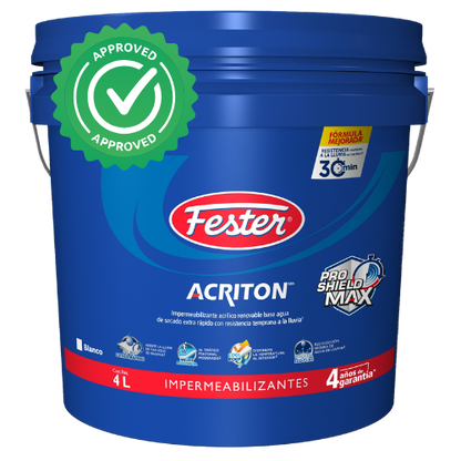 ACRITON PRO SHIELD MAX 4 AÑOS IMPERMEABILIZANTE ACRILICO