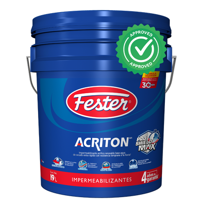 ACRITON PRO SHIELD MAX 4 AÑOS IMPERMEABILIZANTE ACRILICO