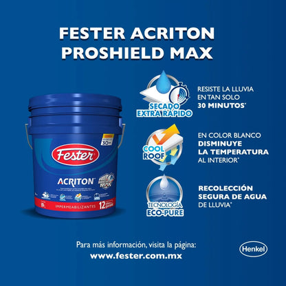 ACRITON PRO SHIELD MAX 12 AÑOS IMPERMEABILIZANTE ACRILICO