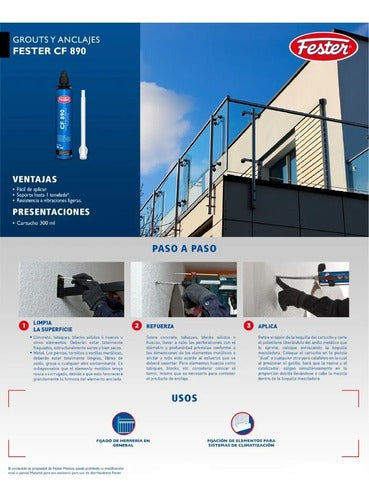 FESTER CF-890 ANCLAJE QUIMICO