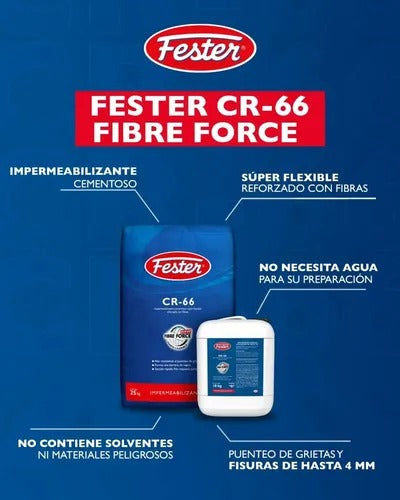 FESTER CR-66 IMPERMEABILIZANTE CEMENTOSO FLEXIBLE